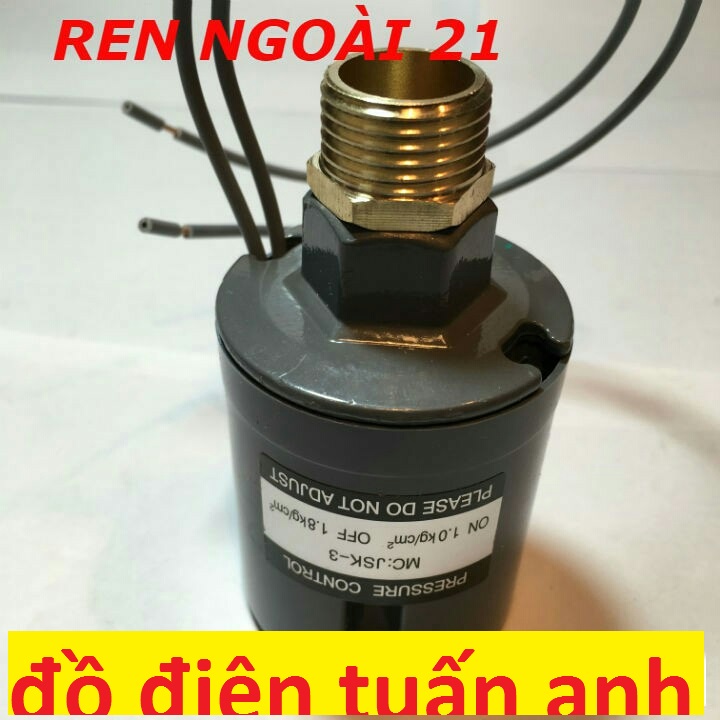 Rơ le máy bơm tăng áp ren 21mm