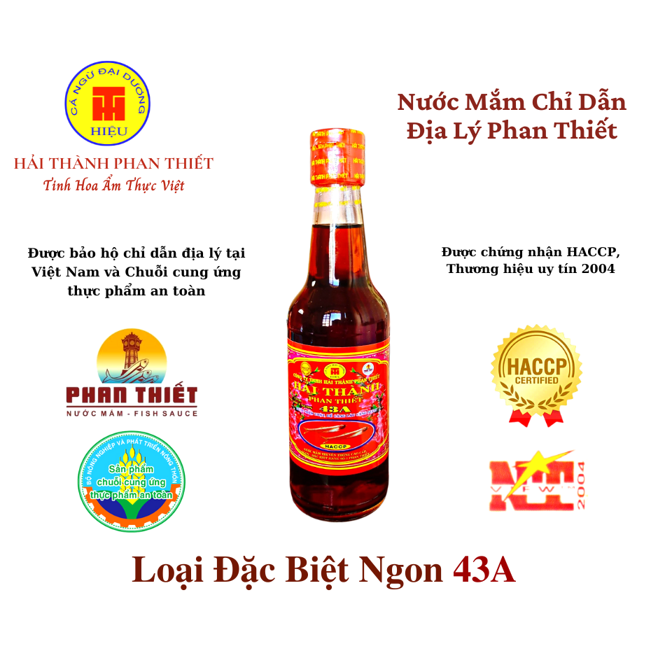 [HỘP 06 CHAI 43A]Nước mắm truyền thống Hải Thành Phan Thiết