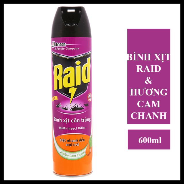 RAID- Vòi xịt kép mới chai 600ml