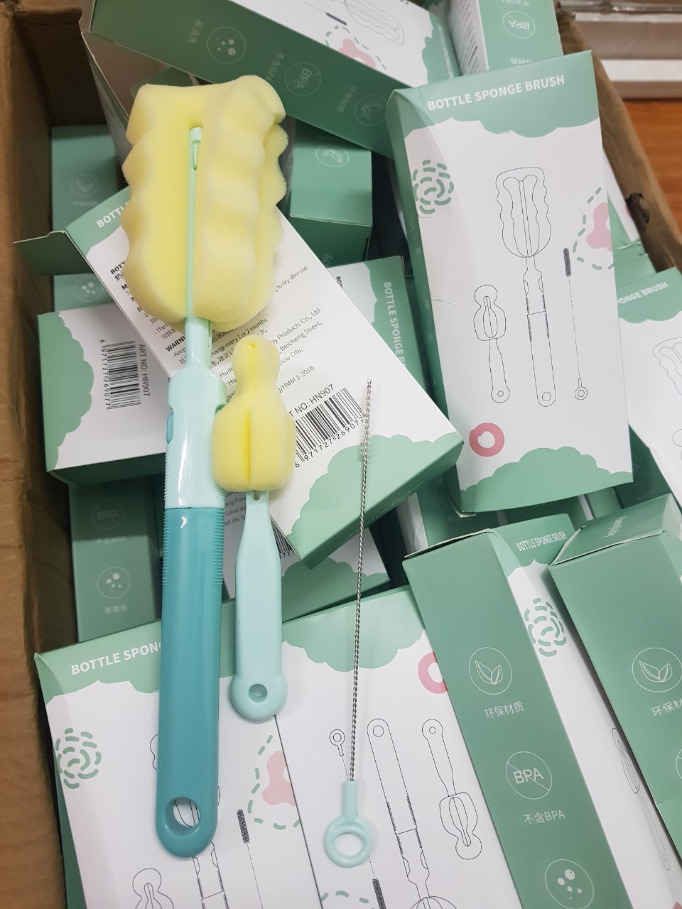 BỘ 3 MÓN CỌ RỬA BÌNH SỮA MINKBABY