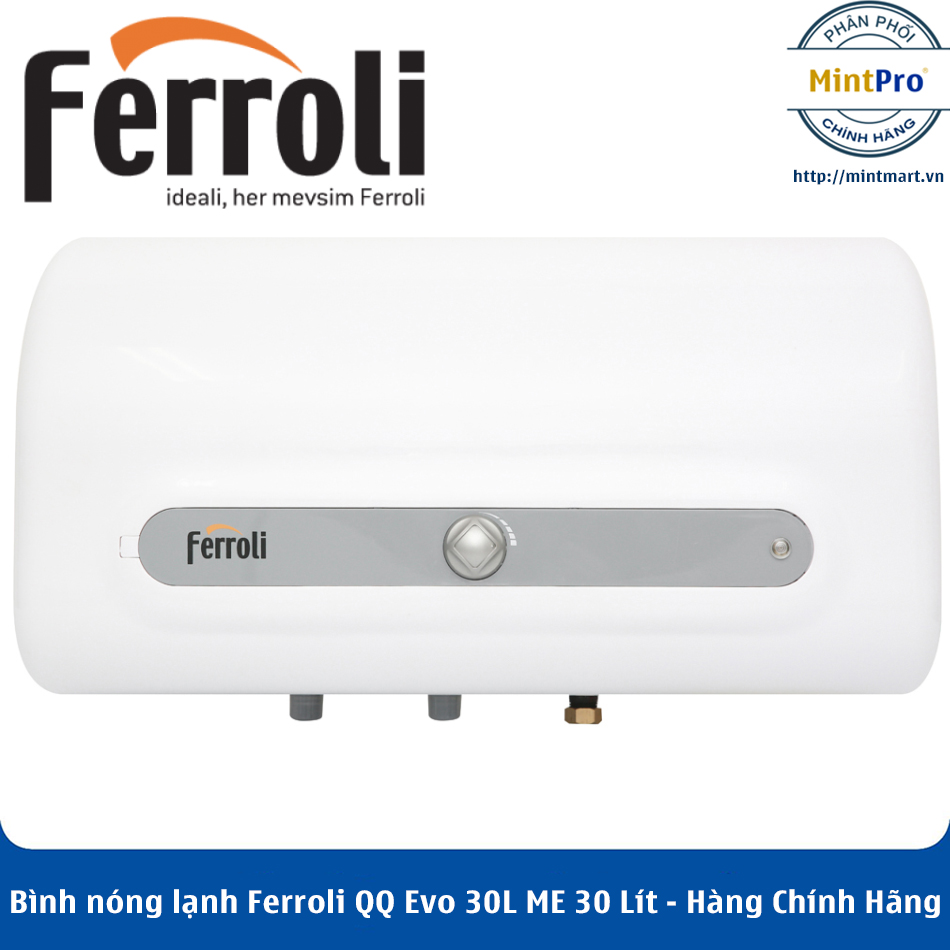 Bình nóng lạnh Ferroli QQ Evo 30L ME 30 Lít – Hàng Chính Hãng