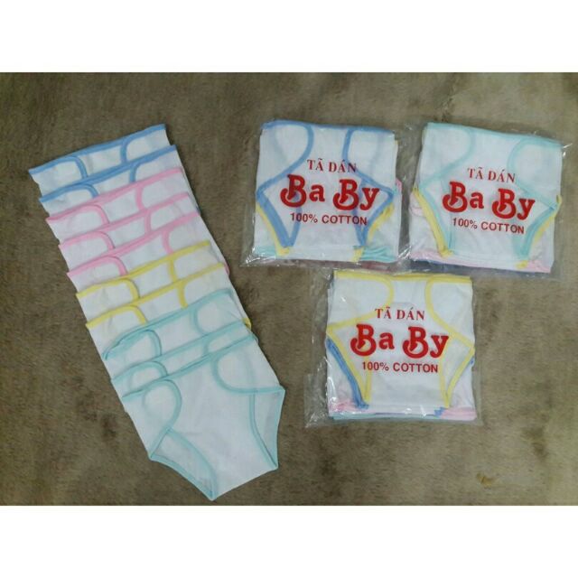 [HCM]Combo 5 Tã vải dán cotton size 1-2-3