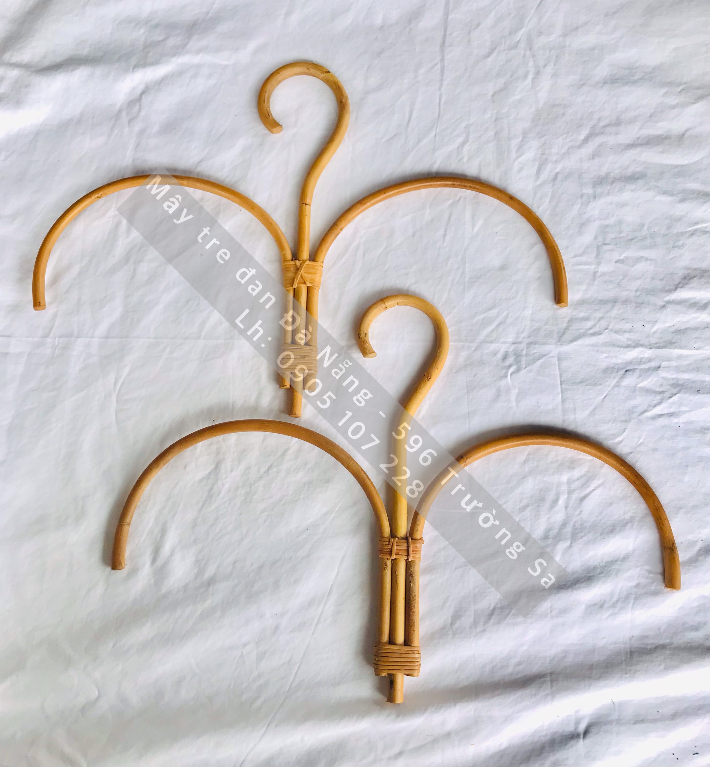 Móc áo làm từ mây phong cách vintage boho siêu xinh xắn dành cho shop studio phong cách vintage boho kích thước 42 19 cm