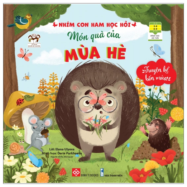 Fahasa - truyện kể bốn mùa - nhím con ham học hỏi - món quà của mùa hè
