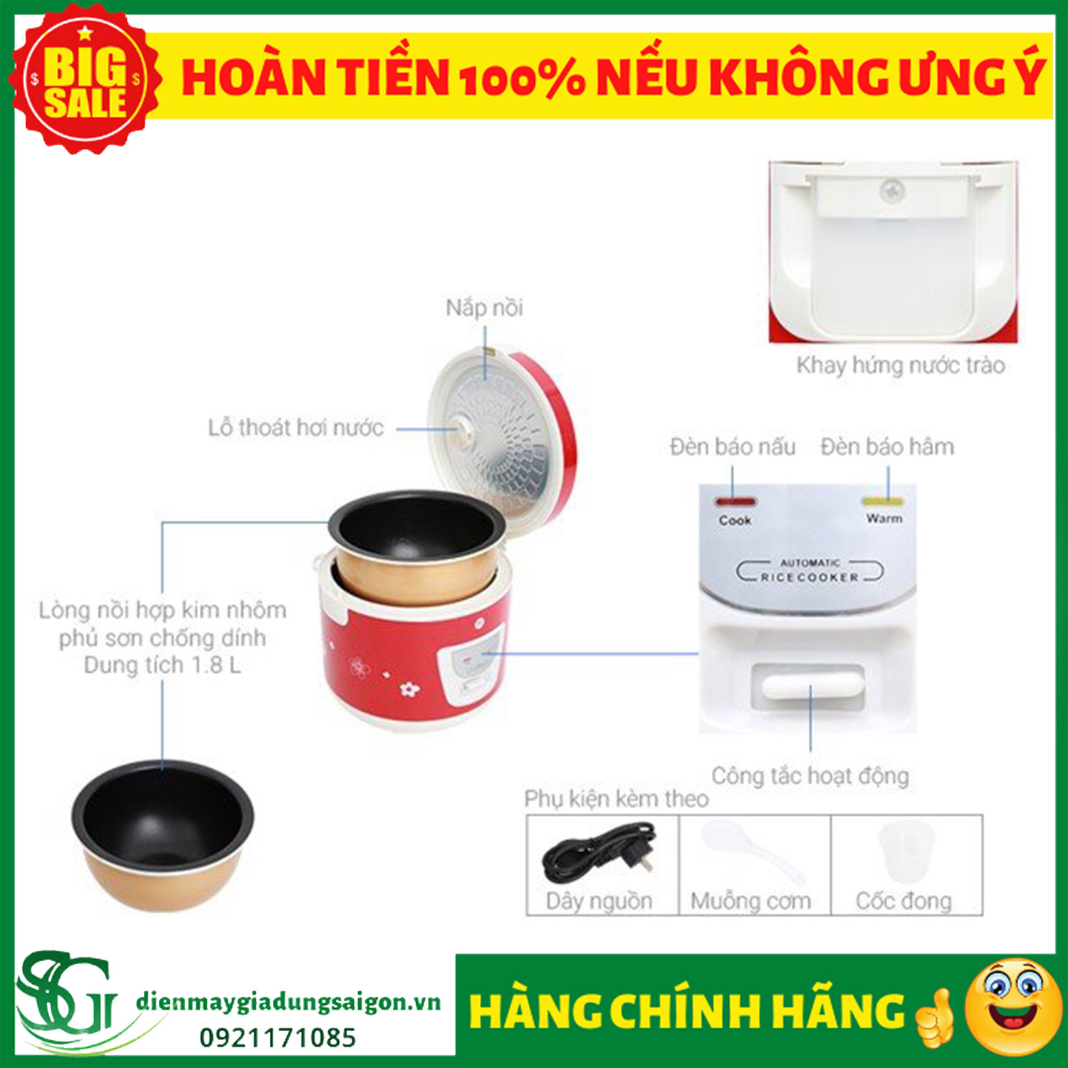 [HCM]NỒI CƠM MISHIO MK-22