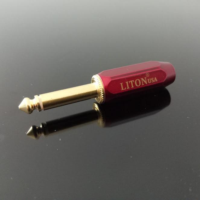 Bộ 2 đầu hàn Jack  6ly Liton thẳng đỏ