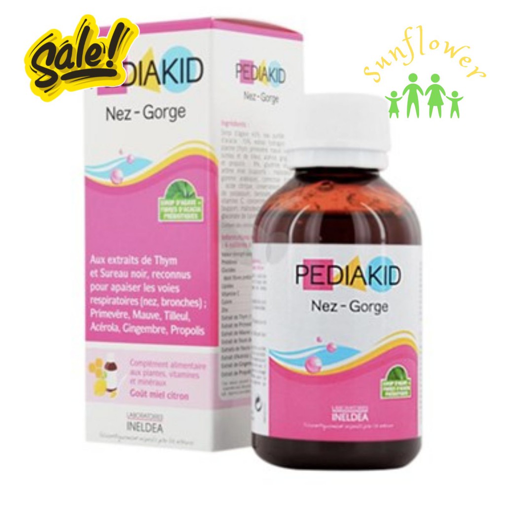 Pediakid Nez - Gorge tăng đề kháng mũi họng Pháp