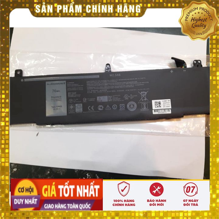 Pin(battery) Dell Alienware 13R3 13 R3 ALW13C TDW5P 76Wh - PIN ZIN BẢO HÀNH 6 THÁNG LỖI ĐỔI MỚI