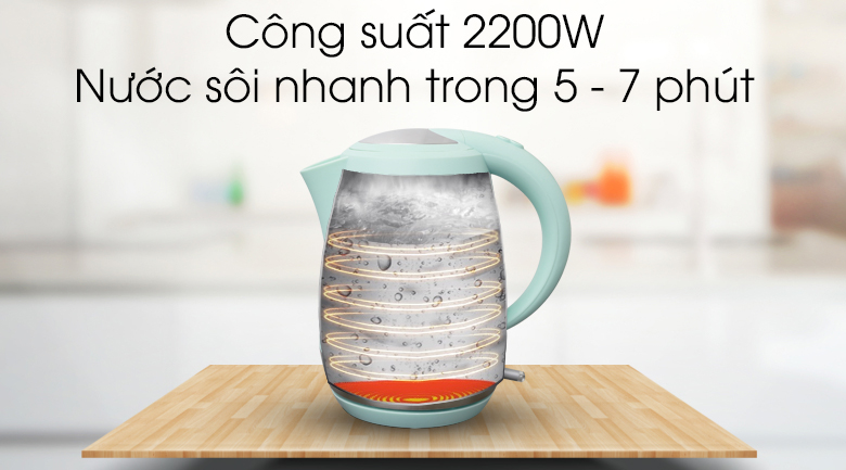 Bình siêu tốc Delites 1.7 lít ST17P03t