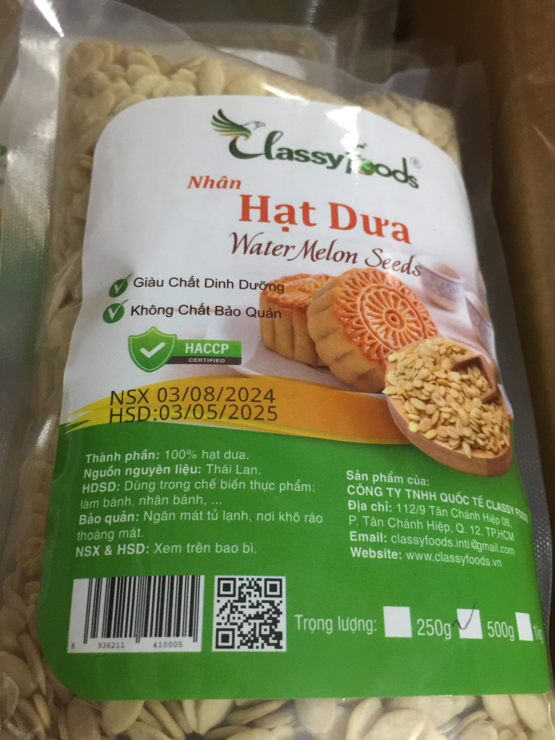 Hạt Dưa Tách Vỏ  Classyfoods