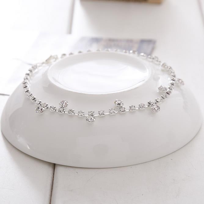 Lắc chân nữ thời trang đính hạt L2051