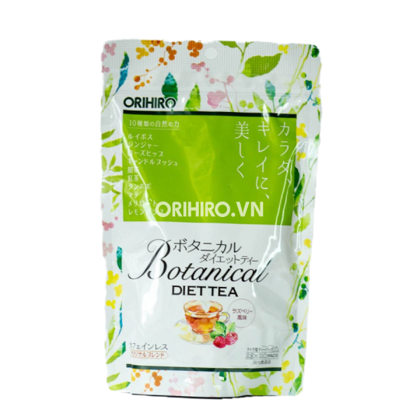 Trà detox giảm cân Botanical Diet Tea Orihiro 20 gói nhập khẩu