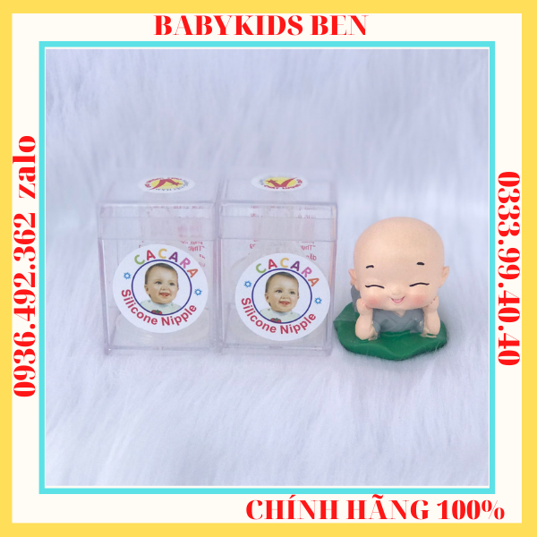 Núm Vú CACARA VUÔNG( núm ti ) chính hãng [lốc 12 cái]