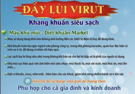 1 thùng dung dịch khử mùi diệt khuẩn Markel