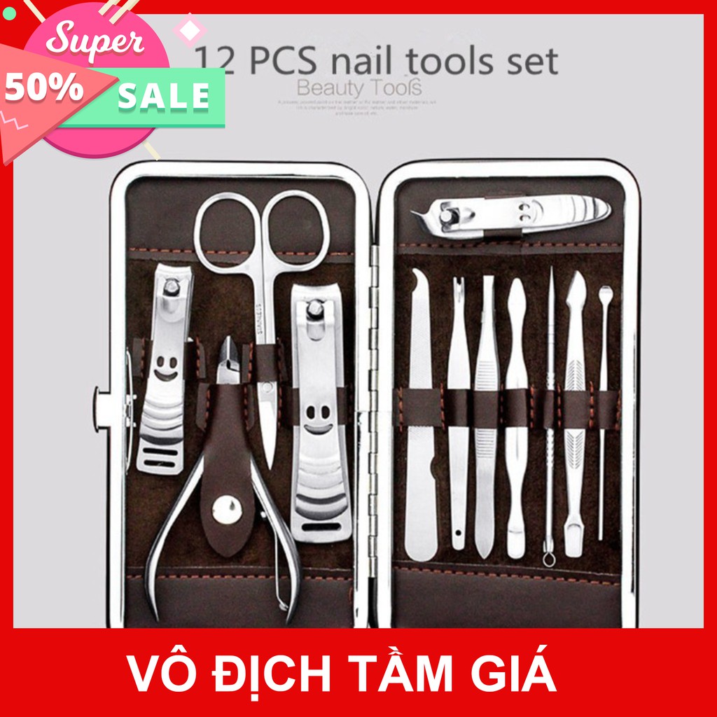 bộ bấm móng tay 12 món chăm sóc móng ngoái tai