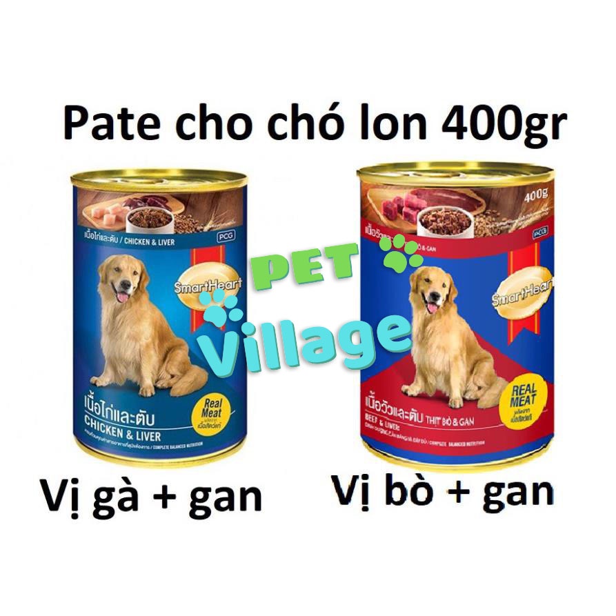Pate lon smart heart cho chó 400gr
