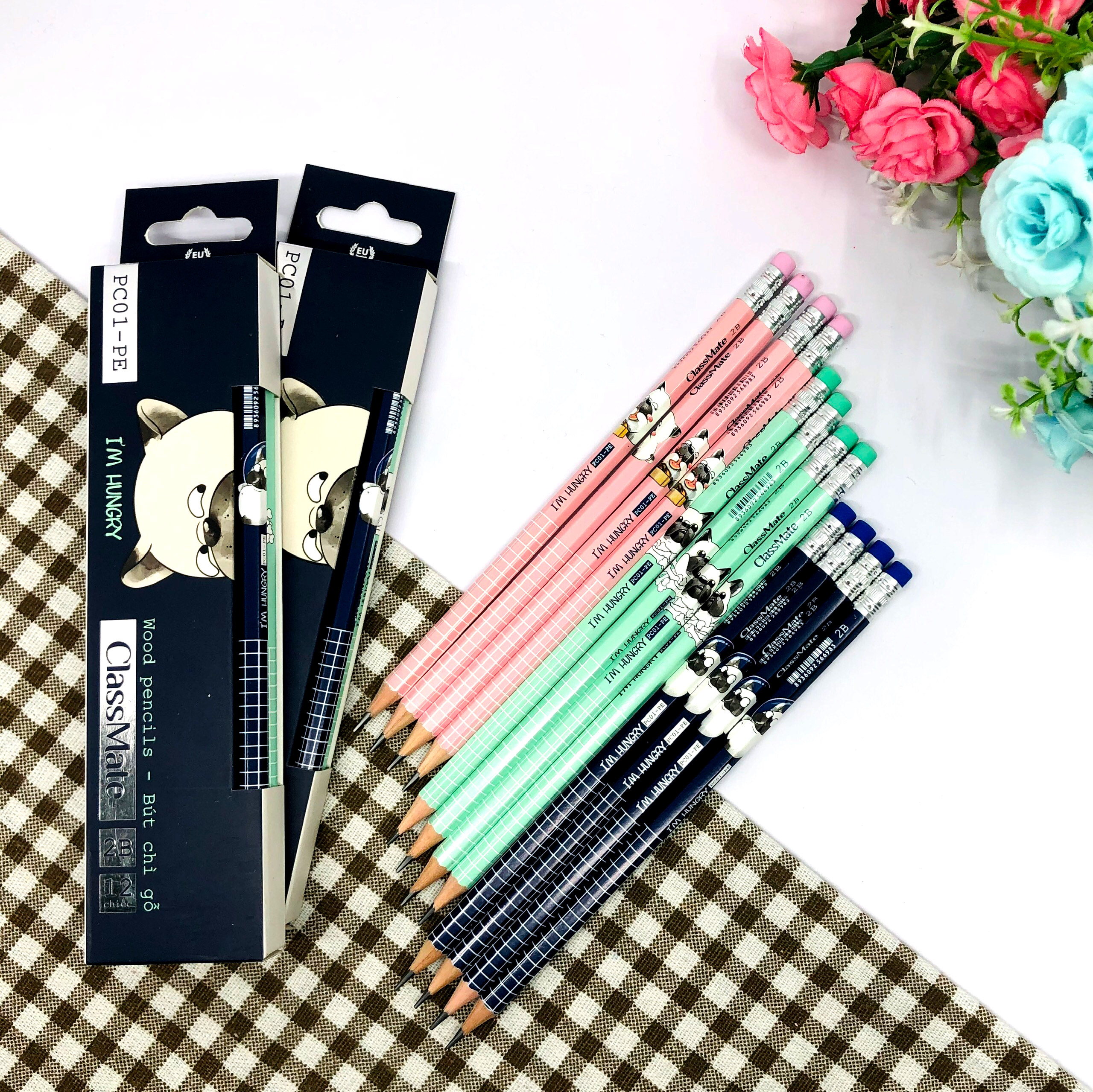 Bút Chì Gỗ Có Tẩy CLASSMATE 2B PC01 AN PC01 PE cực êm mịn