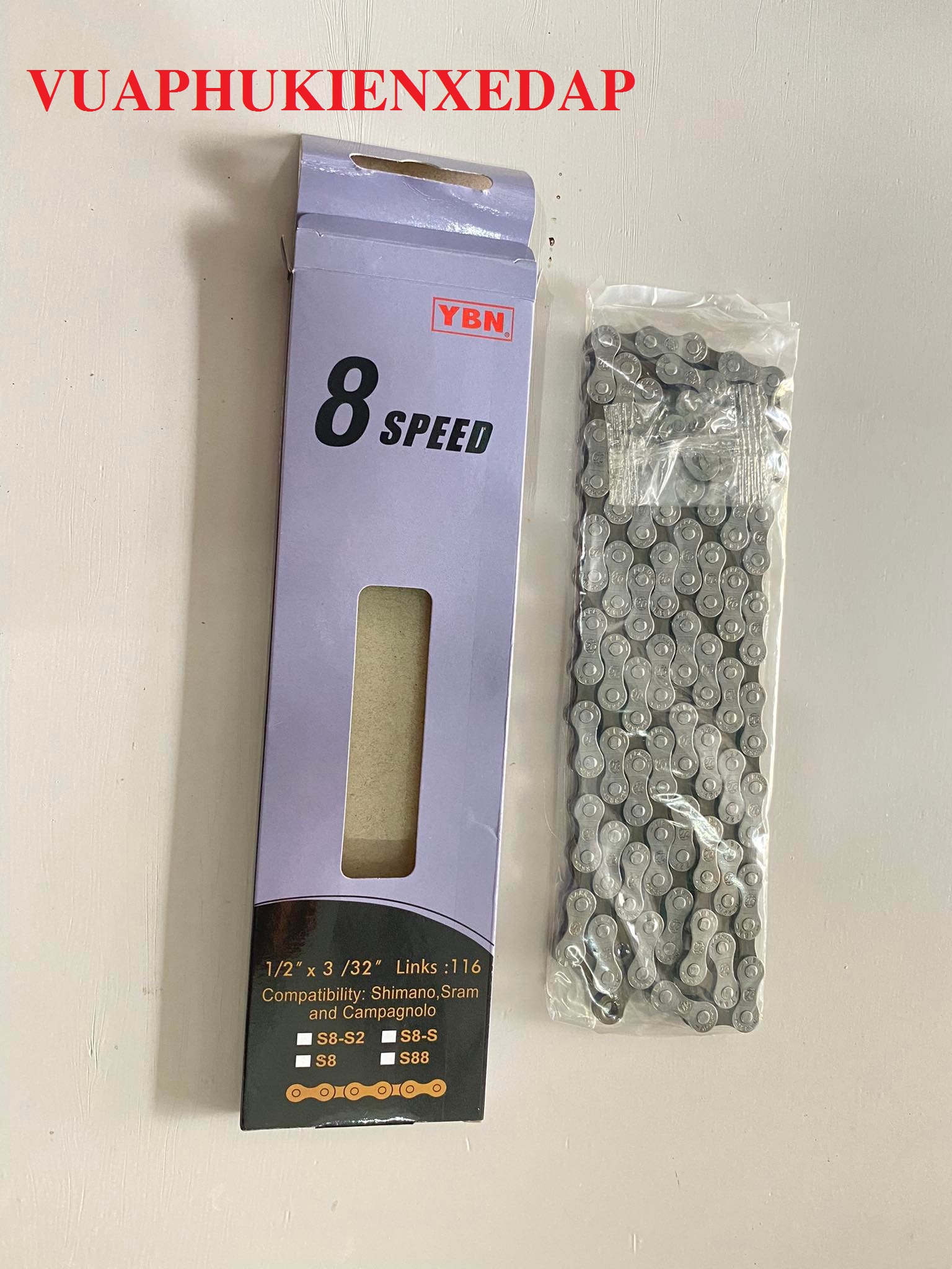 Xích sên xe đạp YBN 6,7,8 Speed