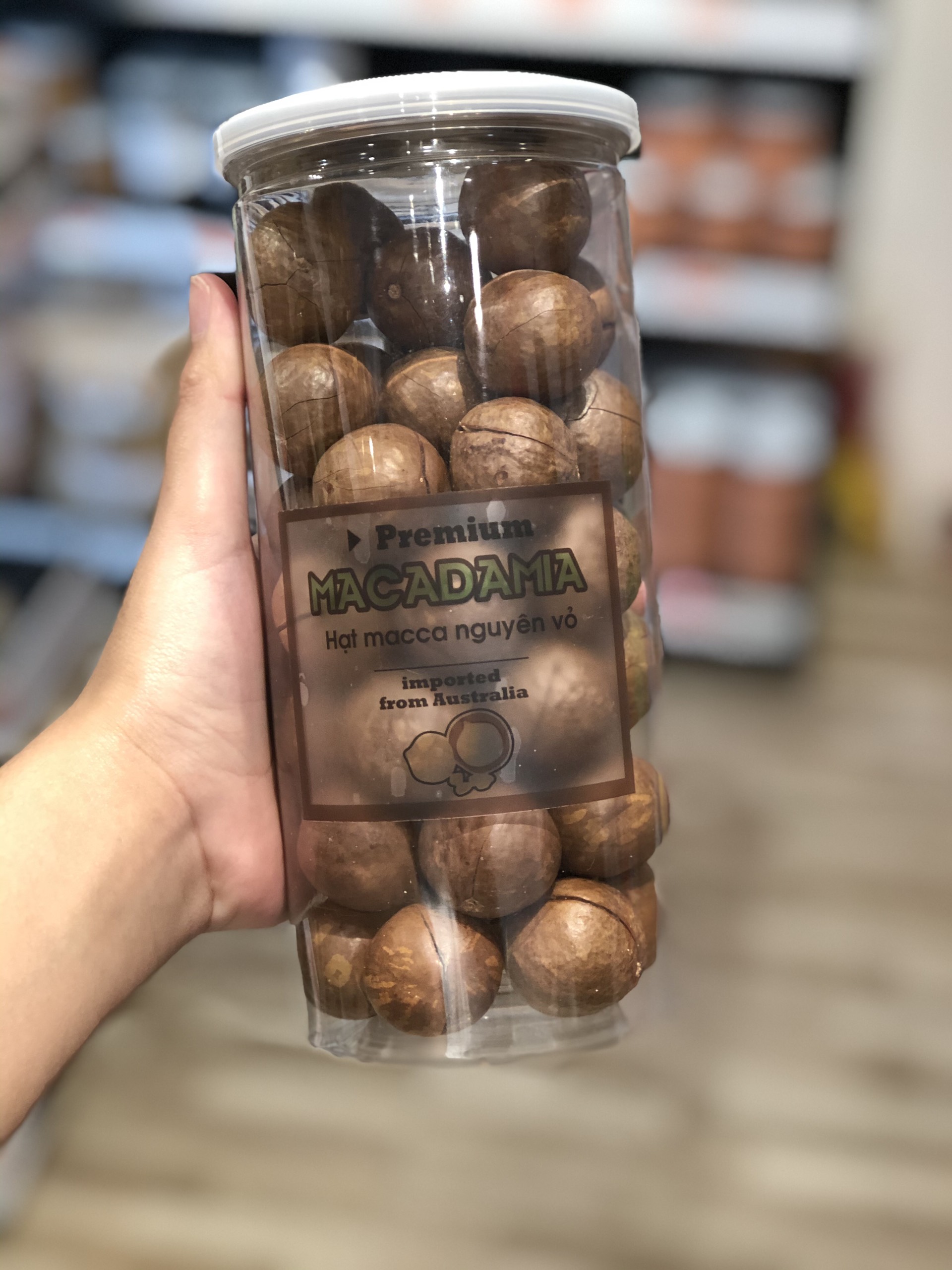 Hạt Macca Nứt Vỏ-ROASTED MACCADAMIA INSHELL