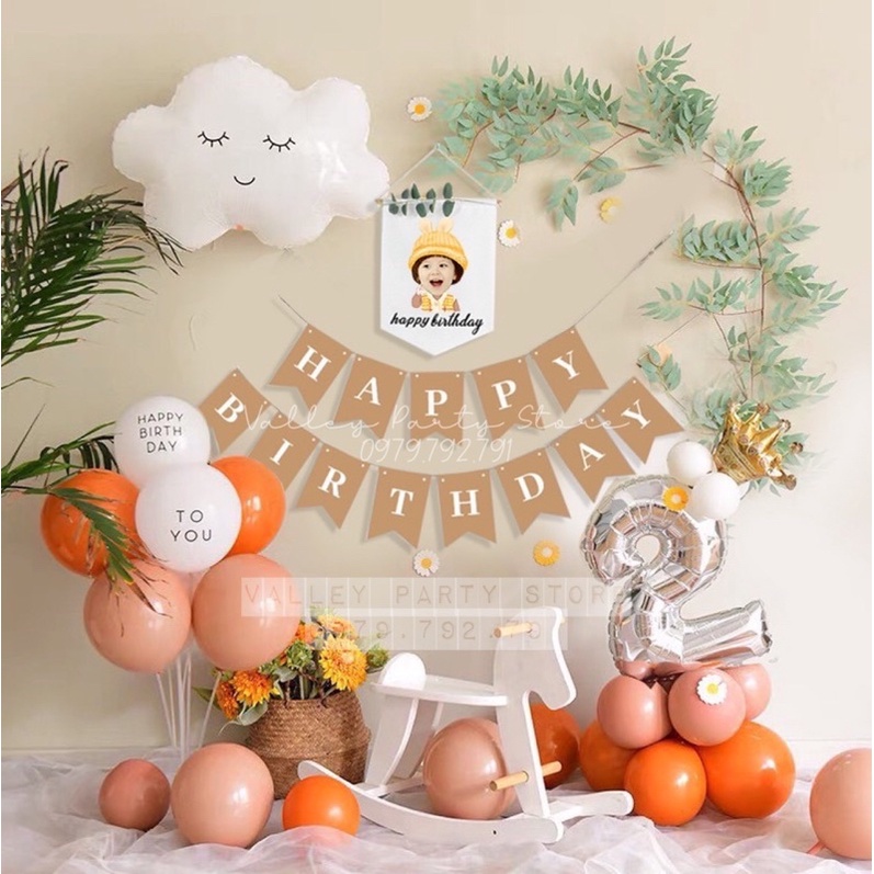 Set bóng trang trí sinh nhật Hàn Quốc