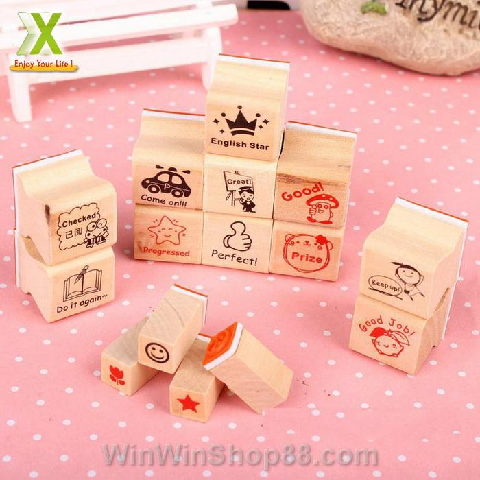Bộ con dấu khen thưởng - Tiếng Anh