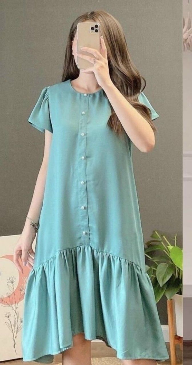 Đầm bầu công sở bigsize tay phồng ren to⚡Thời trang bigsize - thời trang bầu⚡ đầm bầu váy bầu đẹp