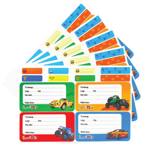 Nhãn vở smart kid monster truck lb02