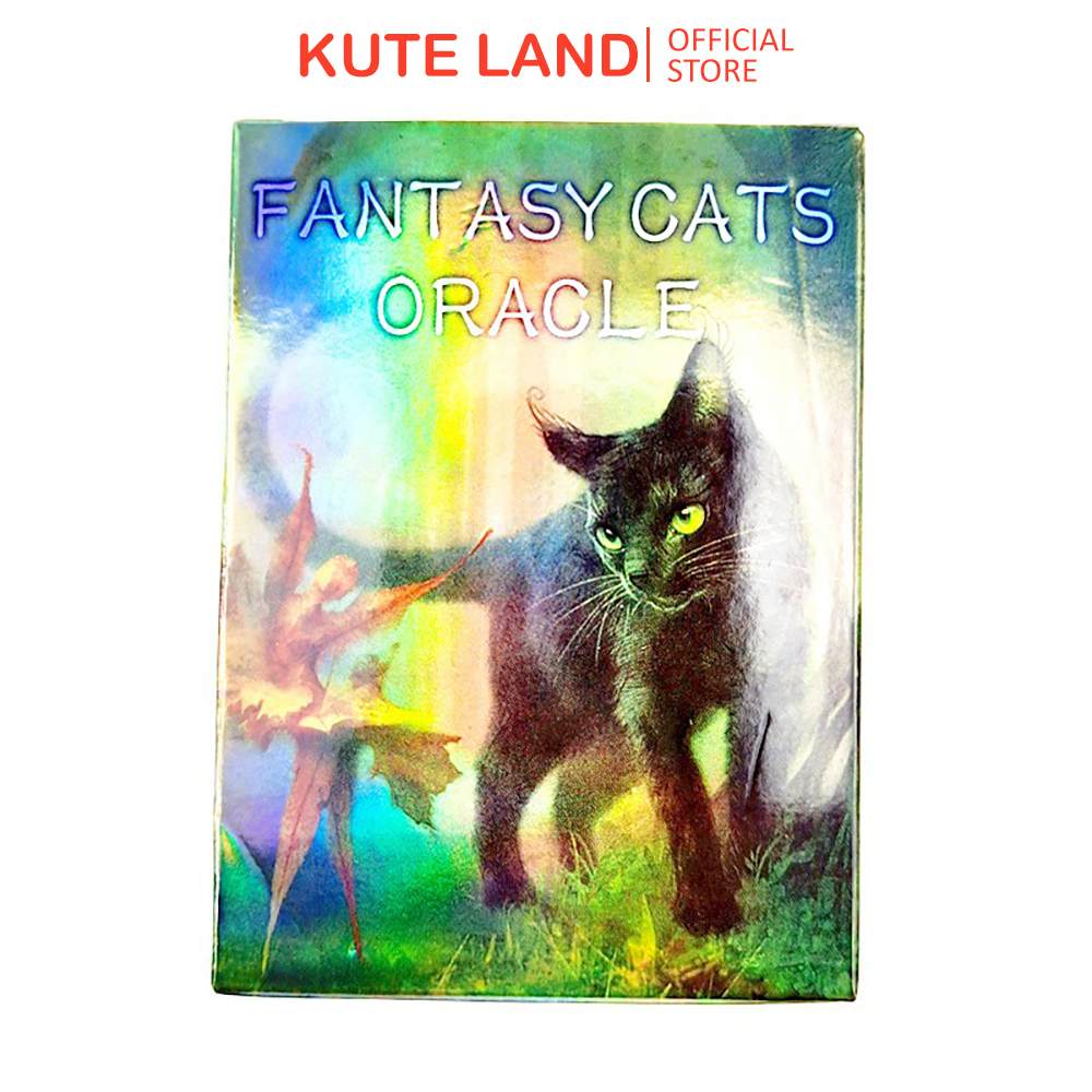 Bài Oracle Fantasy Cat Oracle Óng Ánh Tặng Đá Thanh Tẩy