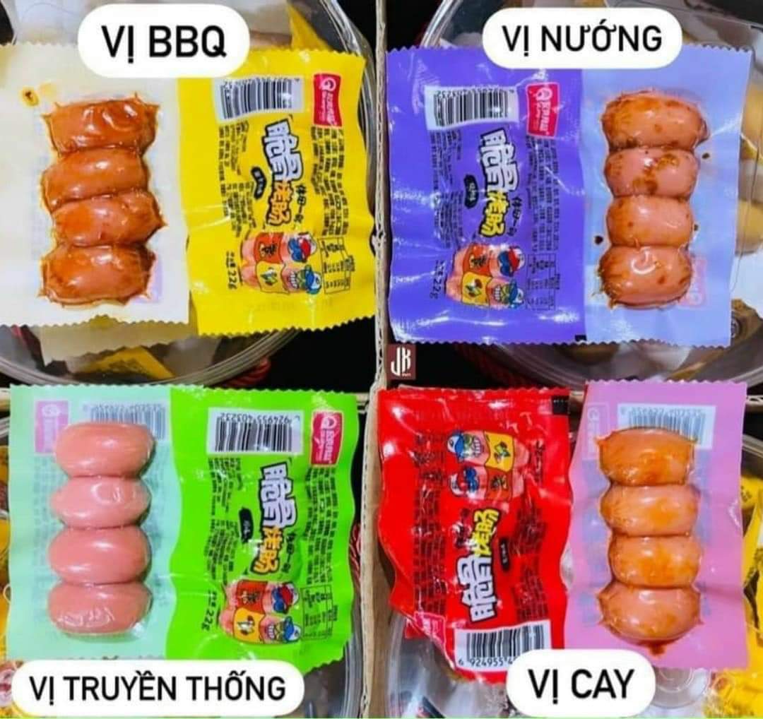 1 Bịch 50 Chiếc Xúc Xích Bi 4 Viên