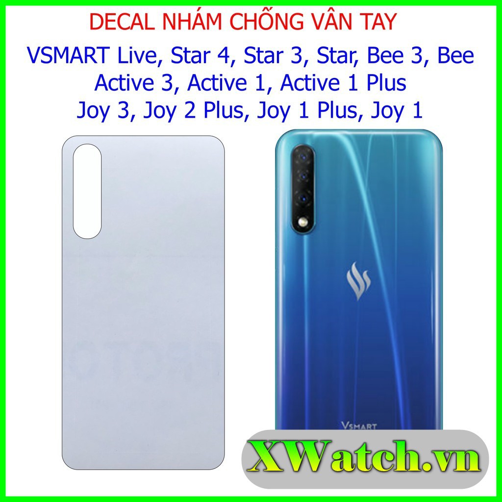 Miếng dán carbon mặt lưng vsmart star 5 aris / live 4 / joy 4 / live / bee / star / star3 / star4 / active 3 / aris pro