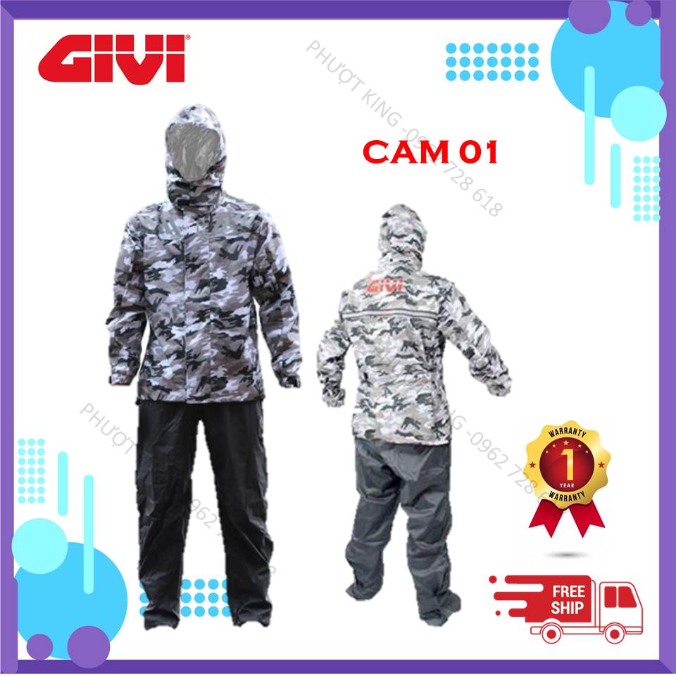 [CHÍNH HÃNG] Áo mưa GIVI bảo hành 1 năm