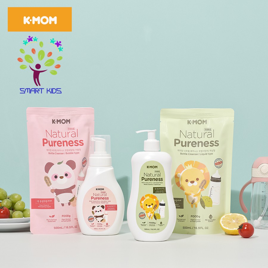 NƯỚC RỬA BÌNH & RAU QUẢ HỮU CƠ K-MOM HÀN QUỐC