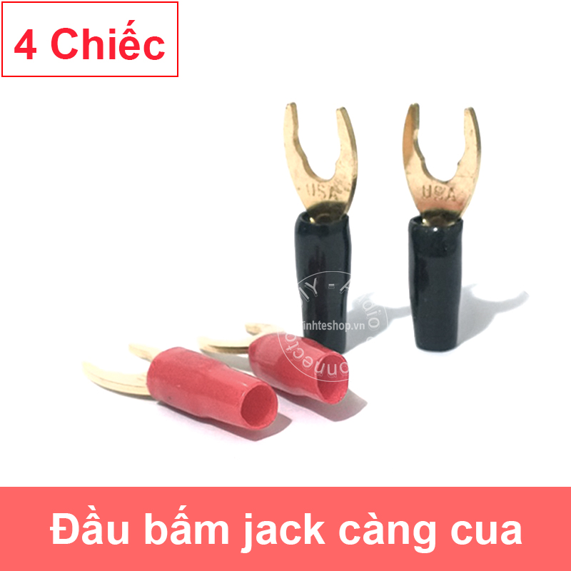 Audio Y plug for speaker/Amplifier 8.5/5.5mm OD-4.0mm (2PCS)