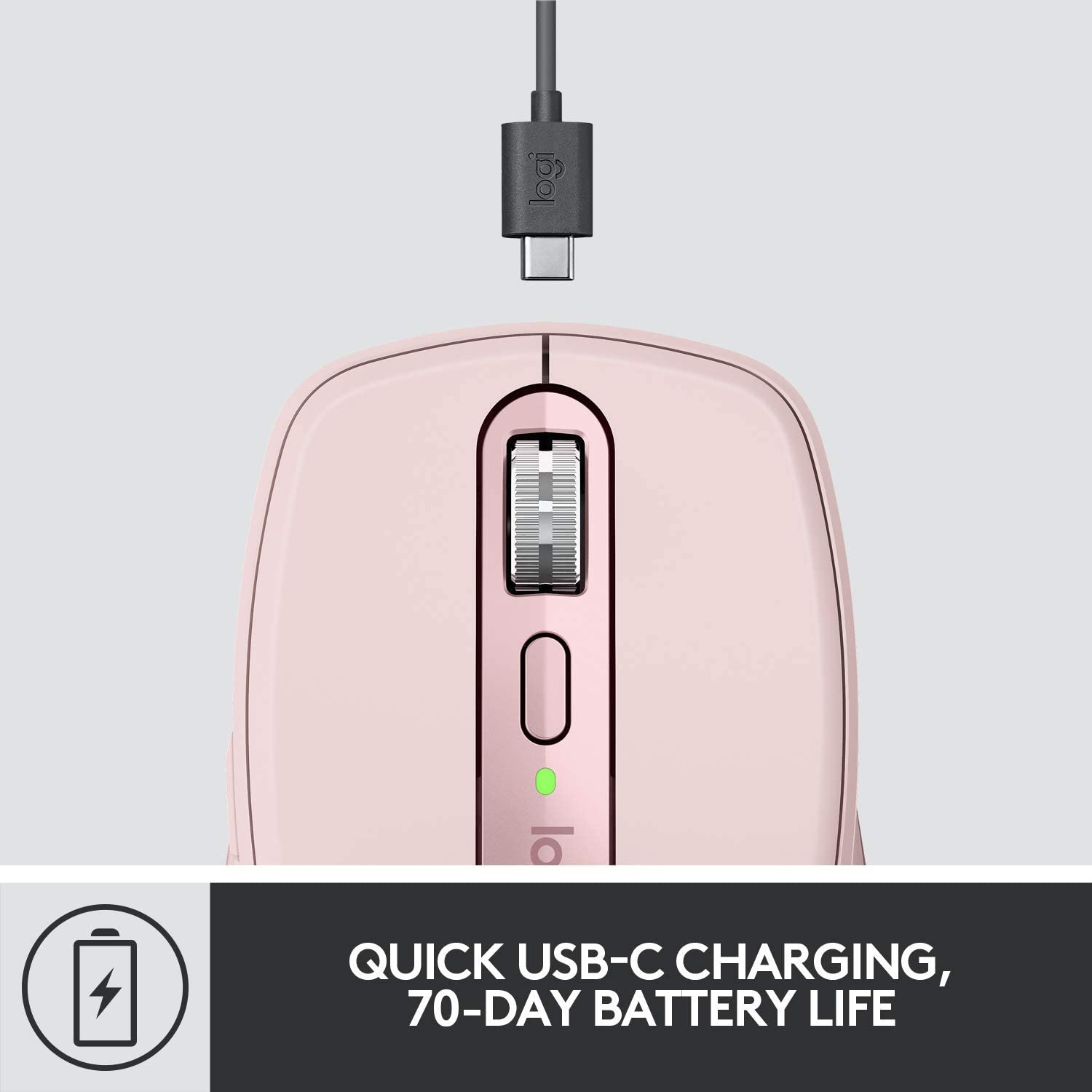 [HCM]Chuột không dây bluetooth Logitech MX Anywhere 3 (màu hồng) - hàng chính hãng