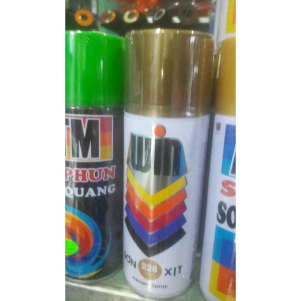 Sơn phun màu đồng đen giả gỗ 228 nhanh khô