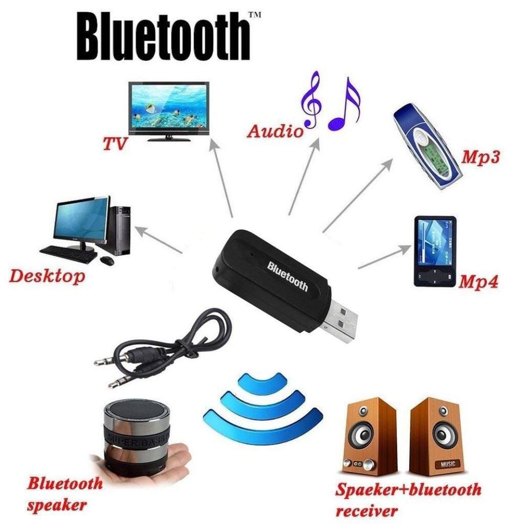 Bộ USB thu bluetooth BT- 163 4 trong 1 cho dàn amly ra loa