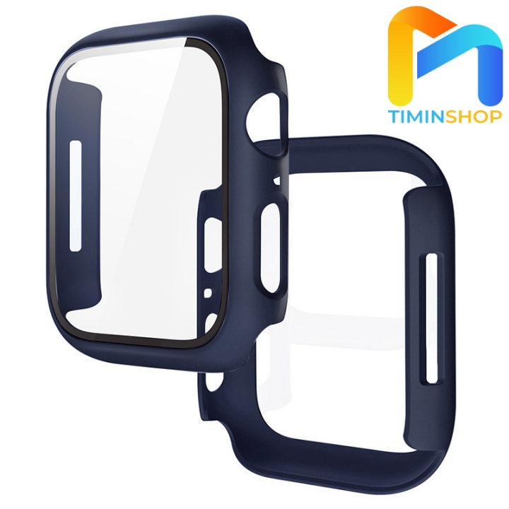 Ốp Apple Watch series 9/ 8/ 7 size 41/ 45mm - Chất PC + kính cường lực (OAWCL)