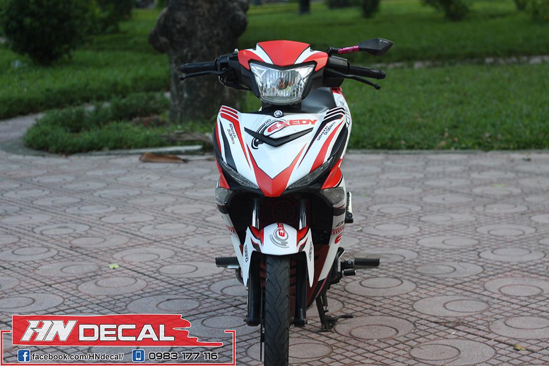 Tem Trùm Exciter 150 Trắng Đỏ Exedy