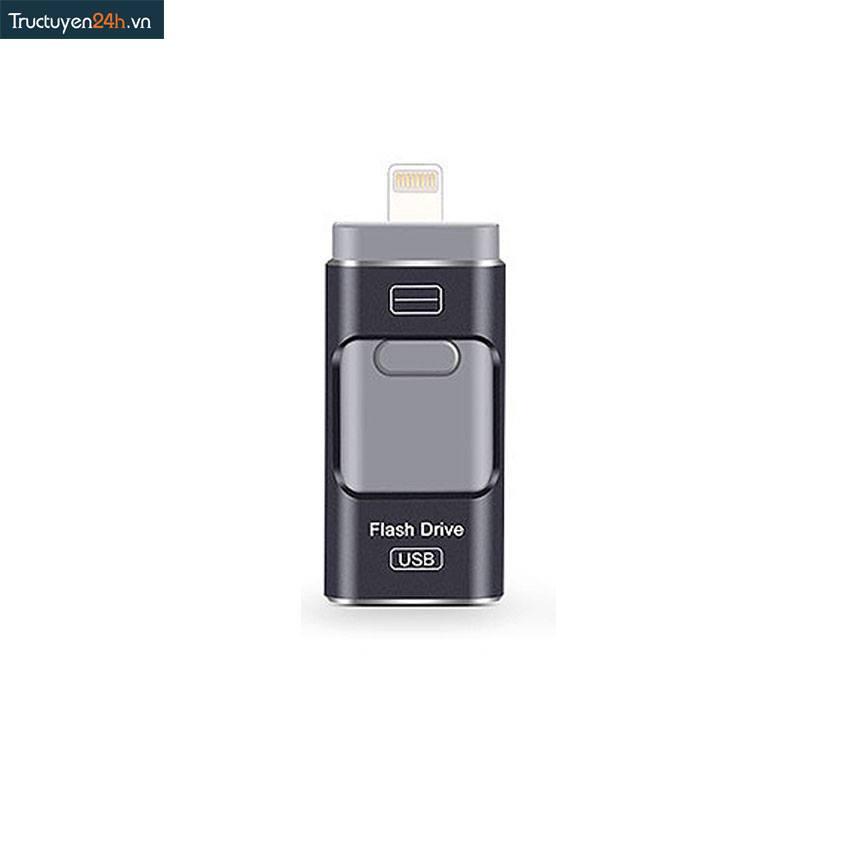 Ổ Cứng Di Động Flash Drive 32GB Dành Cho Iphone, IPad, IPod, Android Và PC(ĐEN)