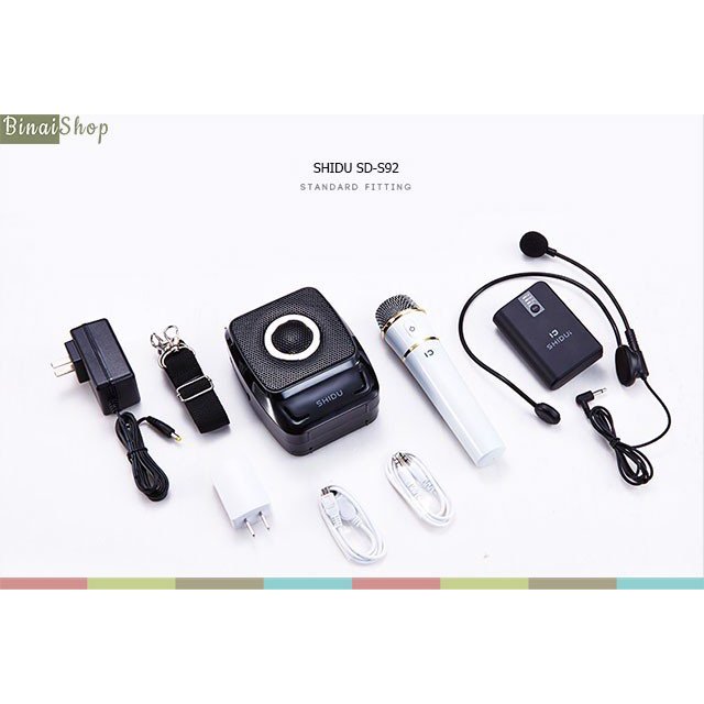 Máy trợ giảng không dây Shidu SD-S92 ( 2 micro)