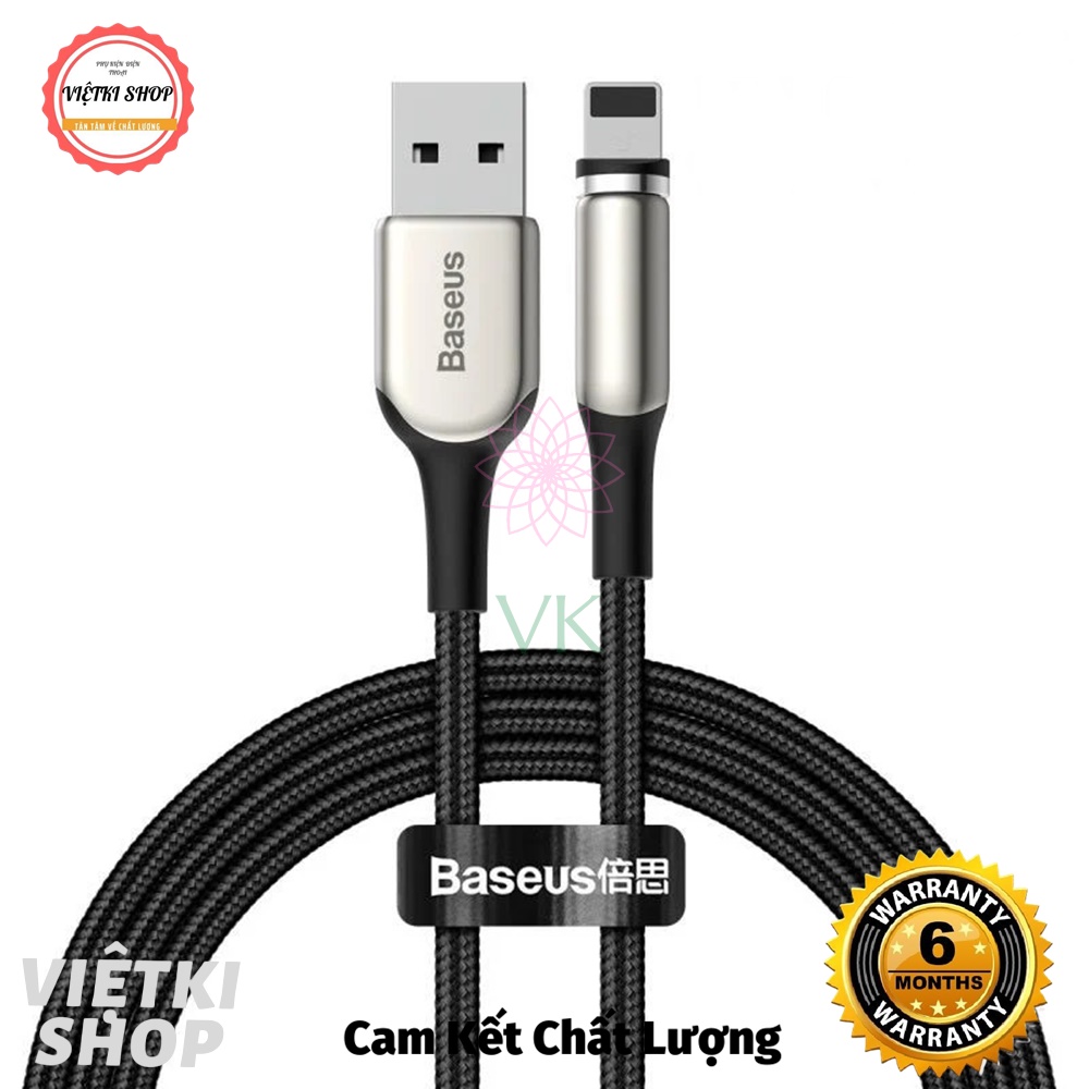 (Giá Hủy Diệt) Cáp sạc từ - cáp sạc nam châm Baseus bọc kẽm- Thương hiệu Baseus