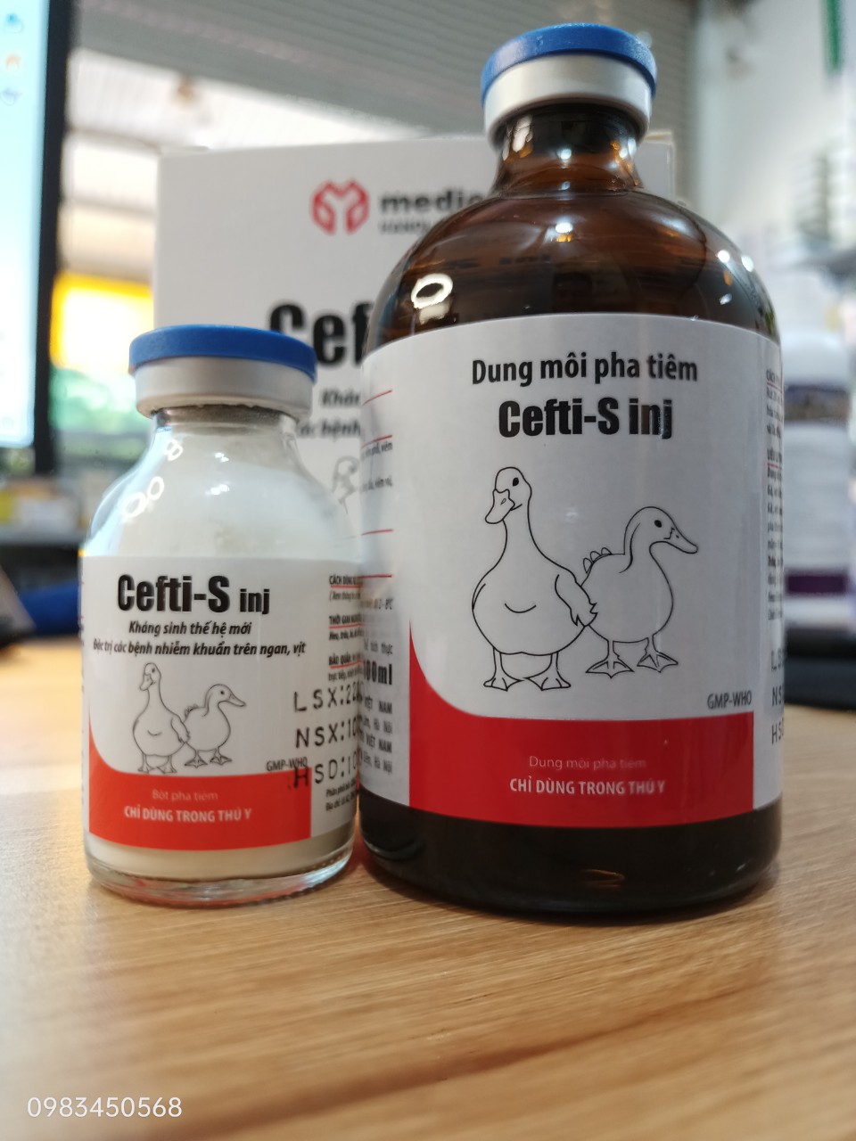 Ecoli bại huyết vịt - ngan cefti-s inj . ceftis nhiễm khuẩn trên ngan - gà - vịt ecoli kéo màng gan. sản phẩm chuyên cho ngan - gà - vịt - gà
