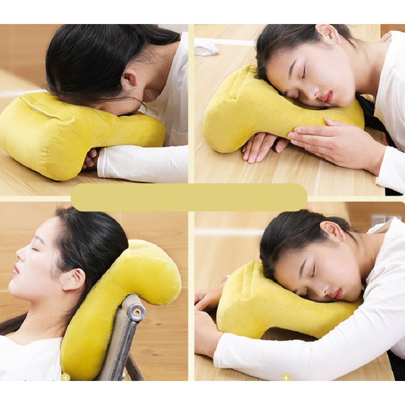 Gối ngủ trưa đa năng cho dân văn phòng không gây đau mỏi gáy cổ