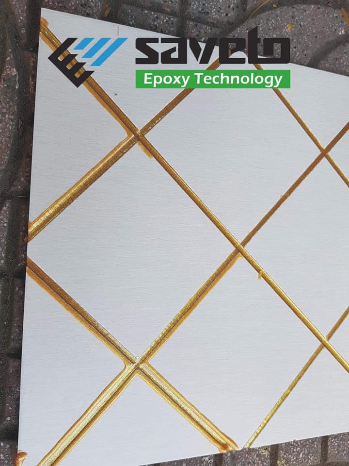 Bộ keo chít mạch Màu Trắng (dán ron gạch) + 4 dụng cụ thi công