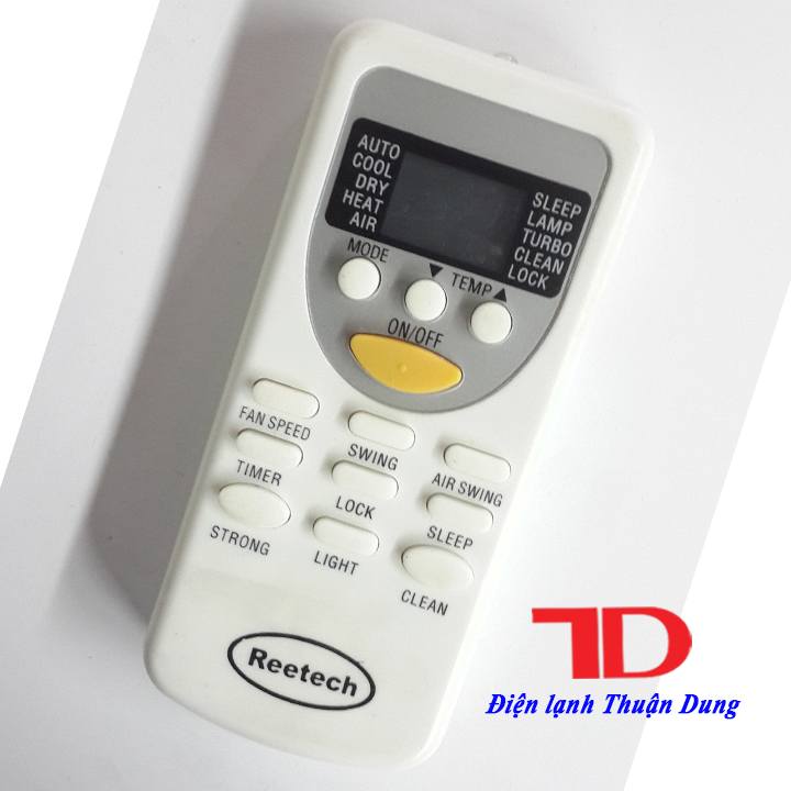 Remote, điều khiển dành cho máy lạnh Reetech Nút Cam - Điện Lạnh Thuận Dung