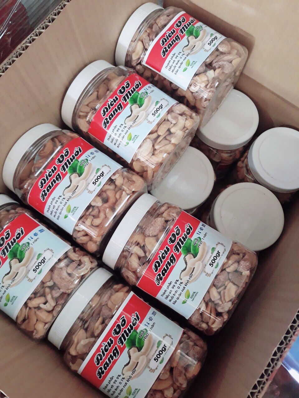 Điều bể rang muối còn lụa 500gr