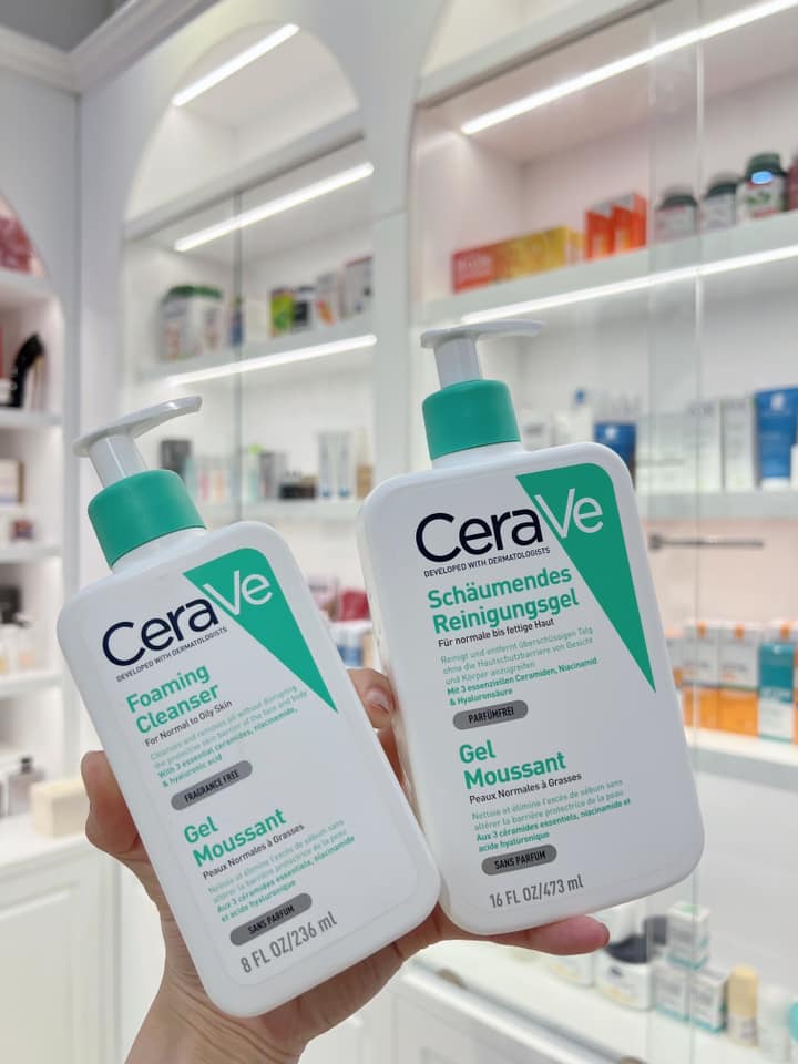 Sữa rửa mặt Cerave nội địa Pháp 236ml