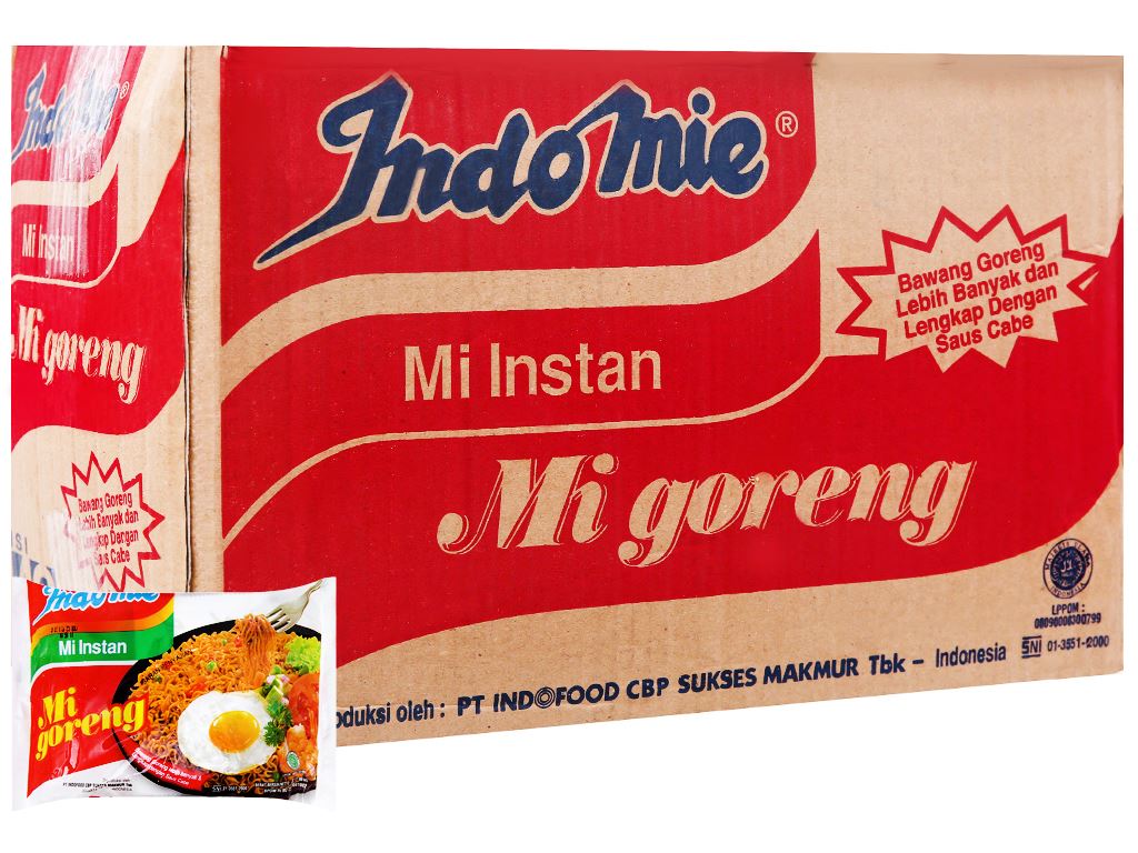 Thùng 40 gói mì xào Indomie vị đặc biệt - gói 85g