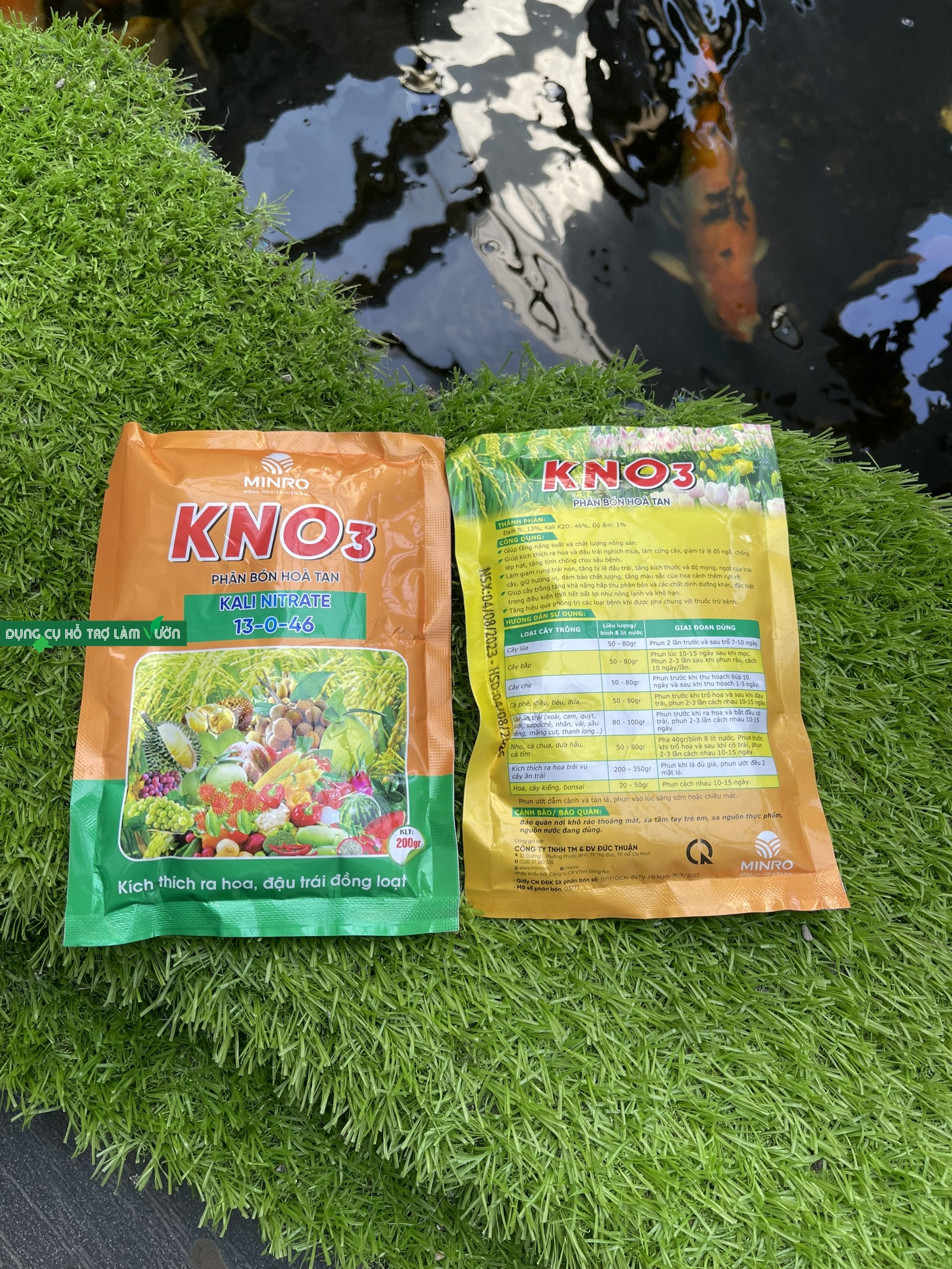 Phân bón Kali gold 13-46 gói 200gr, phân bón kích hoa đậu trái