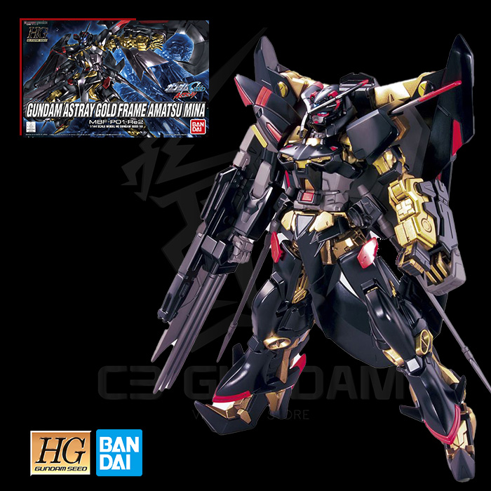 "HGSEED 1/144 GUNDAM ASTRAY GOLD FRAME AMATSU MINA"